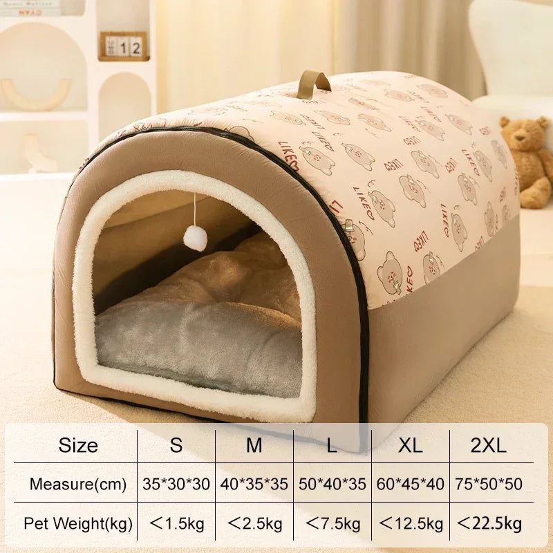 Colchão Aquecido para Cães - Cama Lavável e Destacável para Conforto No Inverno