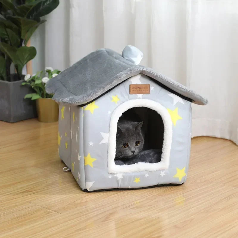 Casinha Dobrável Aquecida para Cães e Gatos - Conforto e Praticidade para Pets