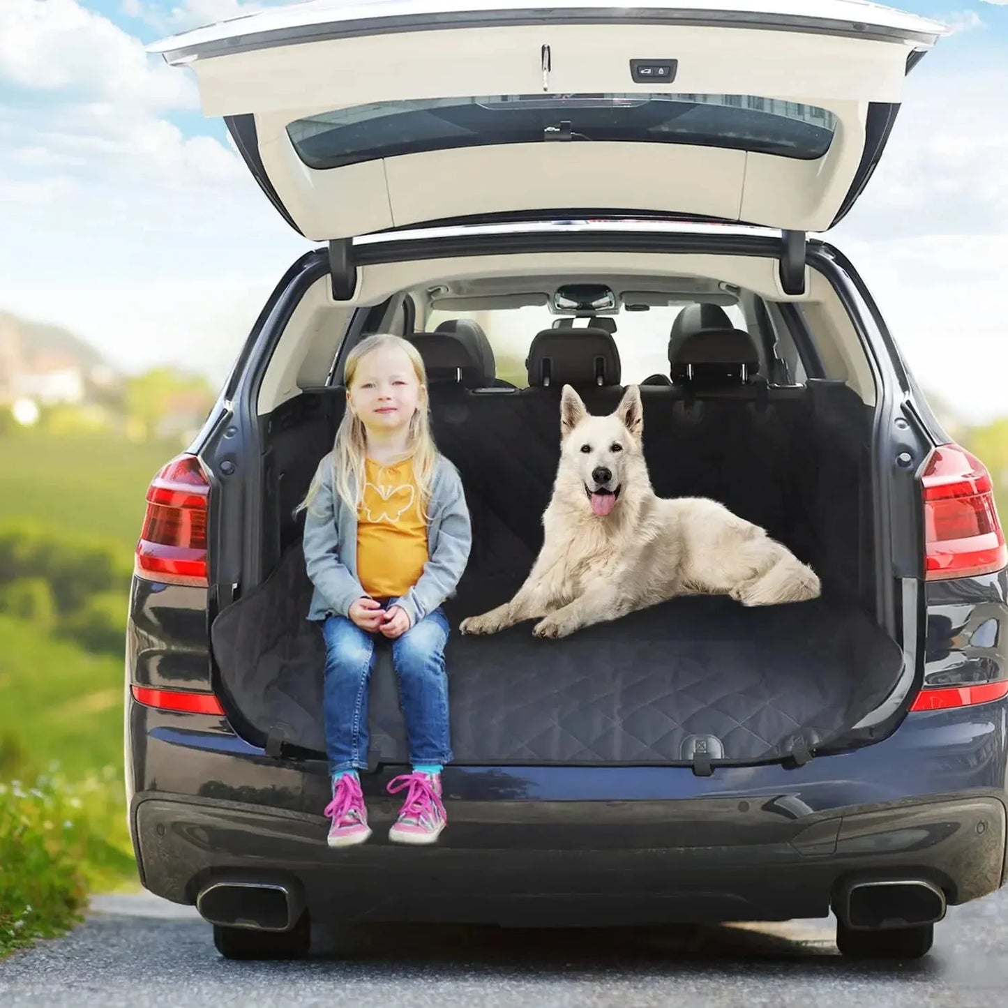 Capa Impermeável para Banco de Carro com Hammock e Protetor de Segurança para Pets