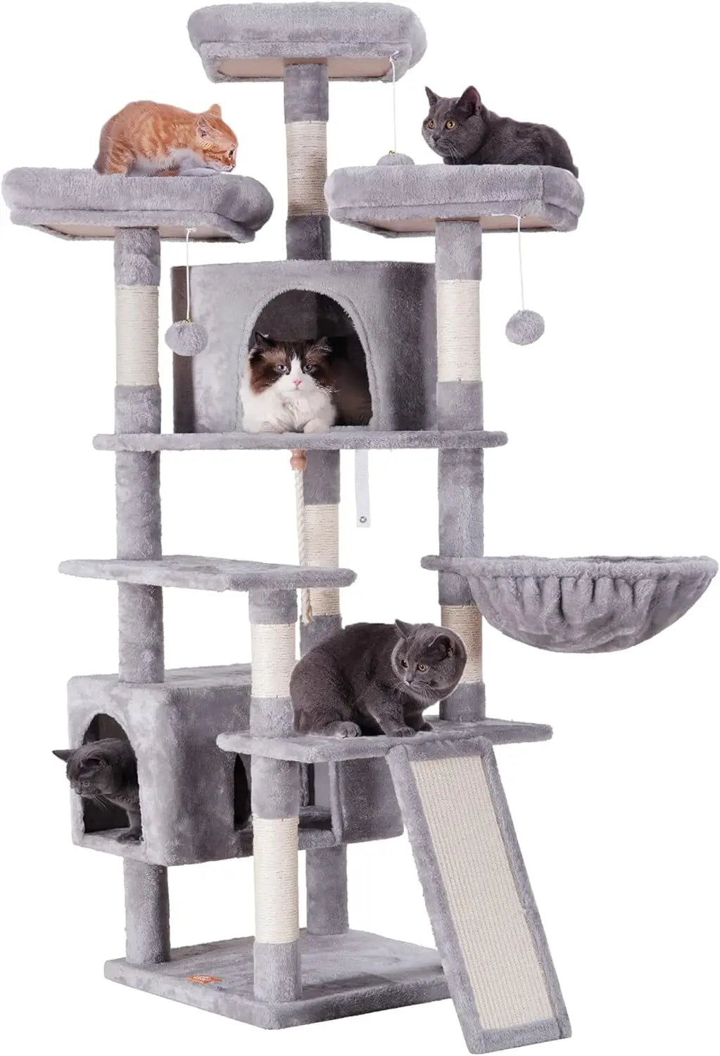 Árvore Para Gatos Grande - Torre Interna Para Conforto e Brincadeira