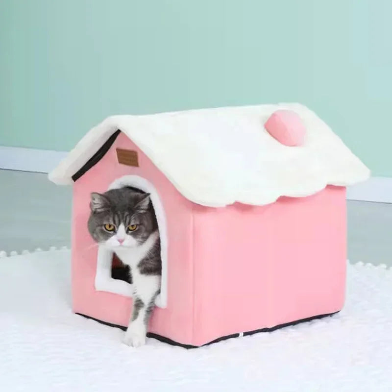 Casinha Dobrável Aquecida para Cães e Gatos - Conforto e Praticidade para Pets