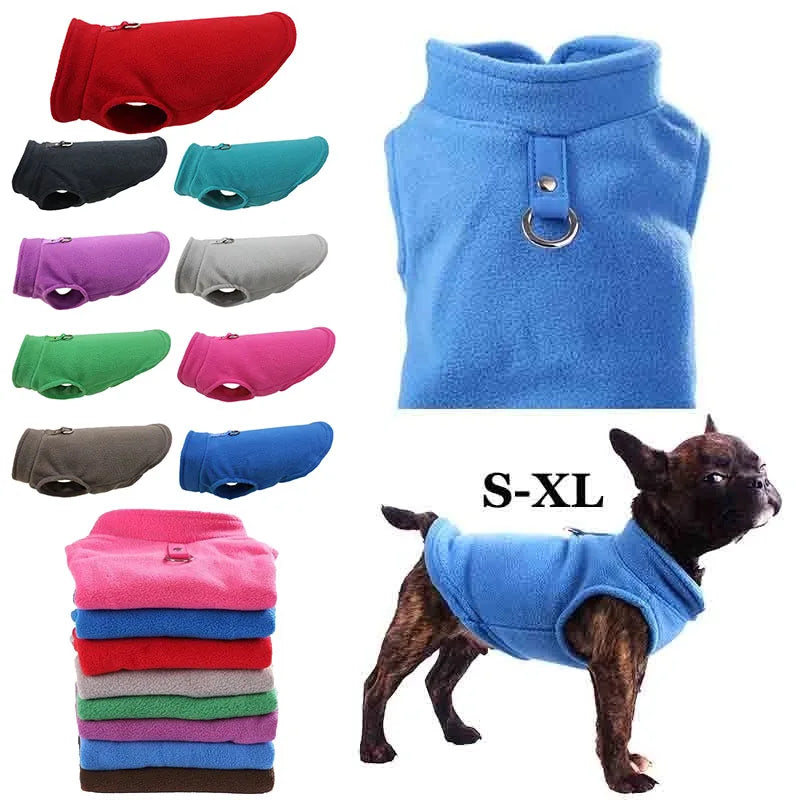 Roupas de Inverno para Cães e Gatos Pequenos - Agasalhos em Fleece Quente e Prático