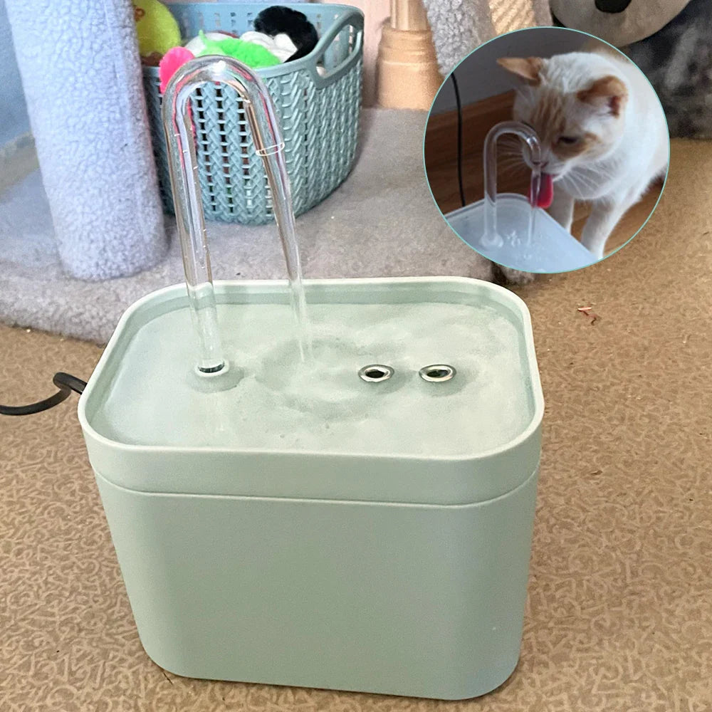 Dispensador de Água para Gatos com Filtro Recirculante e Silencioso - 1.5L