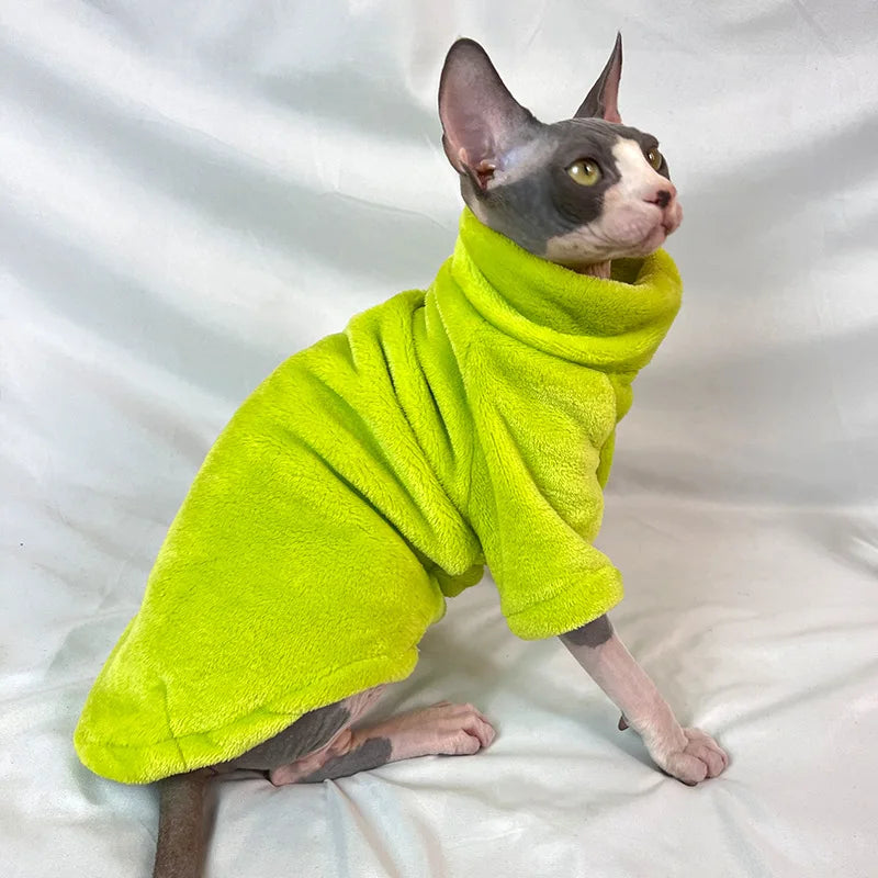 Roupas Confortáveis para Gatos Sphynx - Moletom e Casaco para Animais de Estimação