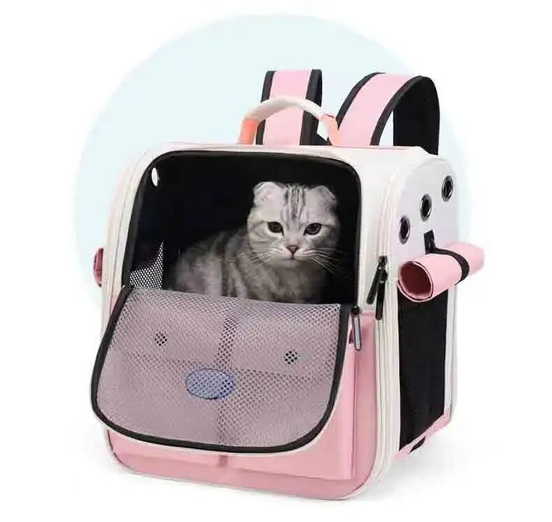 Mochila Transportadora para Gatos com Alça Ajustável