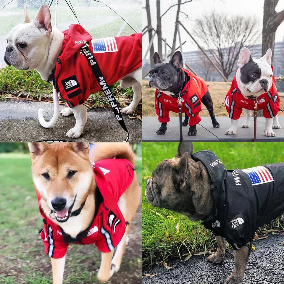 Impermeável Para Cachorros - Capa de Chuva Resistente e Estilosa