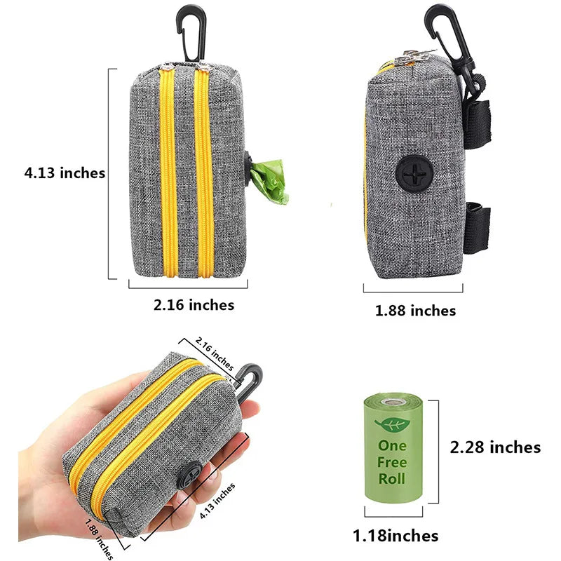 Suporte para Sacos de Cocô de Cães - Acessório Prático para Limpeza em Passeios