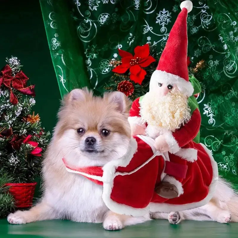 Fantasia de Natal para Cachorros - Traje Divertido para Pets