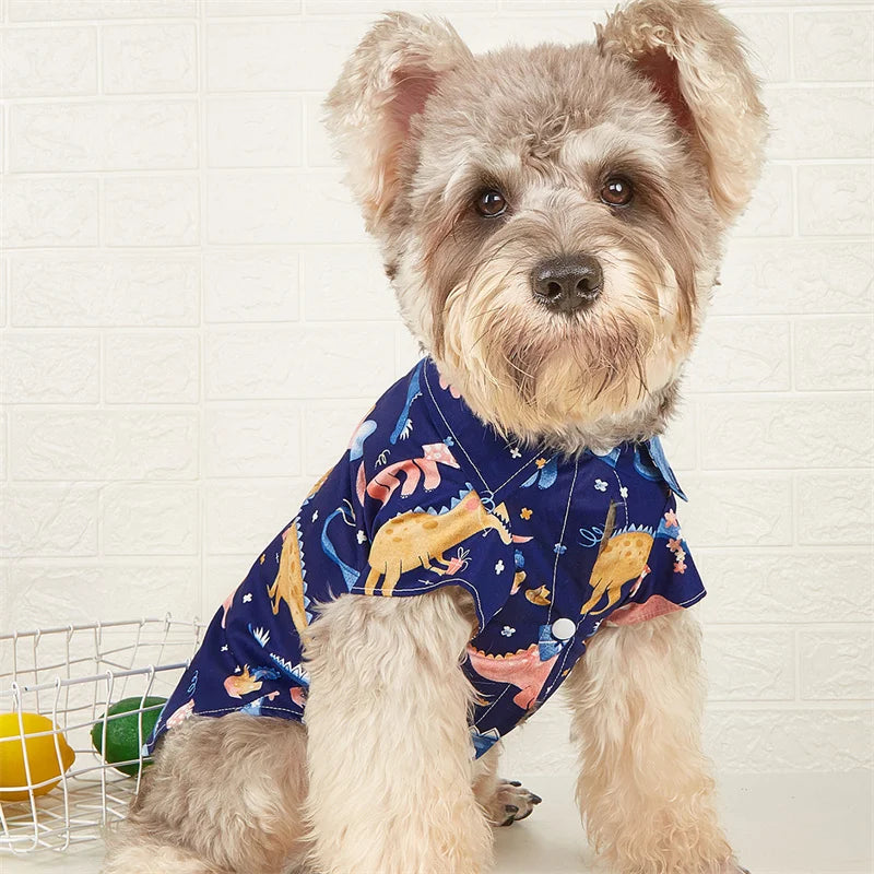 Camiseta Verano para Cães Pequenos - Roupas Estilosas e Confortáveis