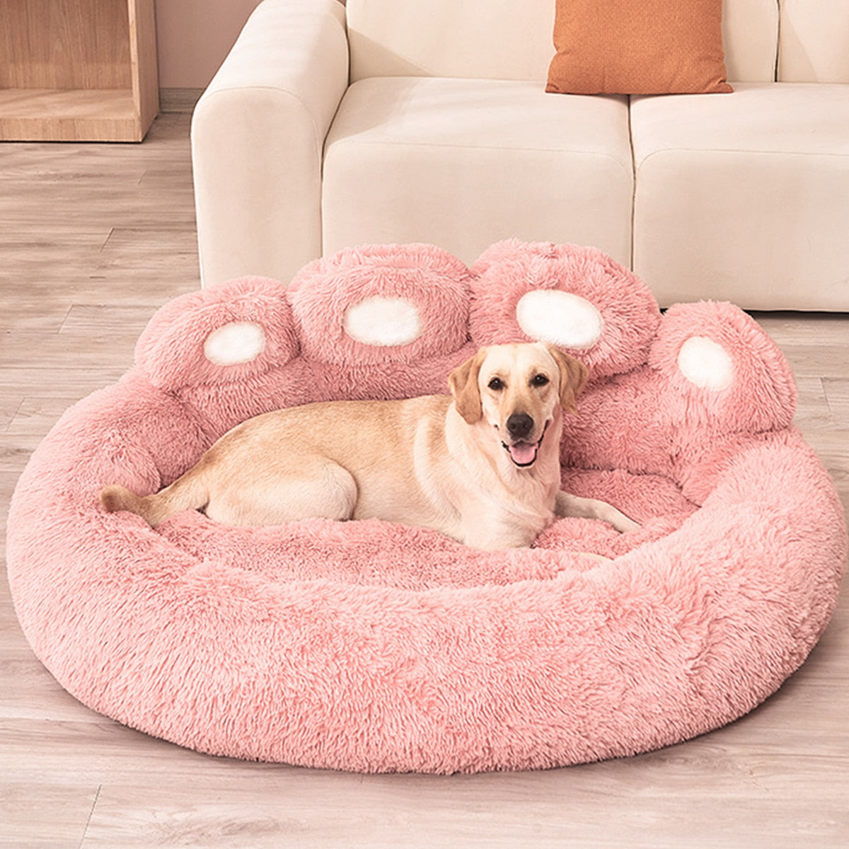 Sofá-Cama Pet em Formato de Pata - Conforto e Estilo para seu Bicho de Estimação