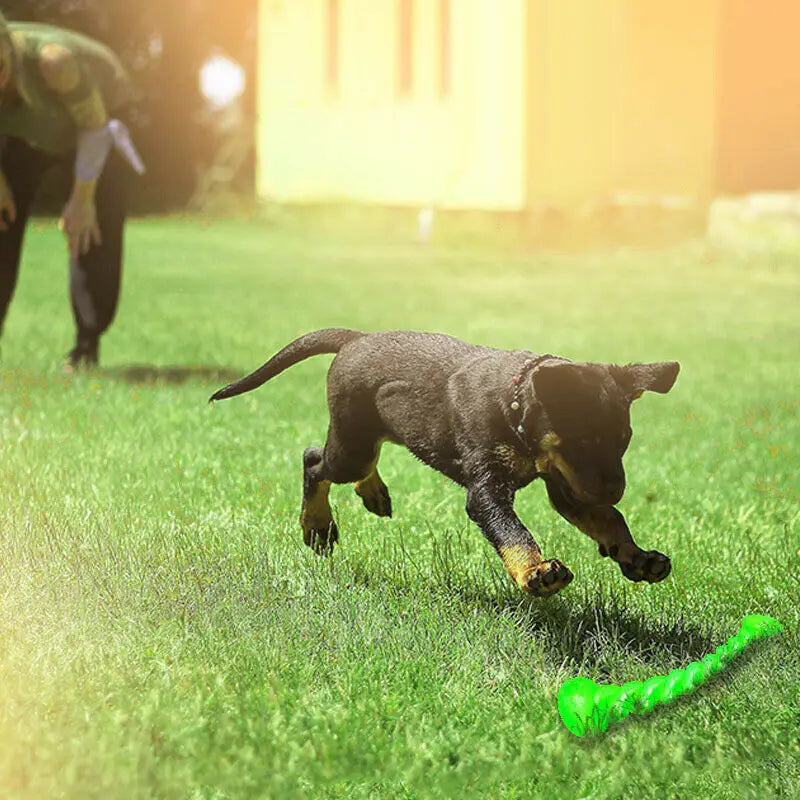 Brinquedo Interativo para Cães: Bastão de Borracha Resistente para Limpeza Dental e Diversão