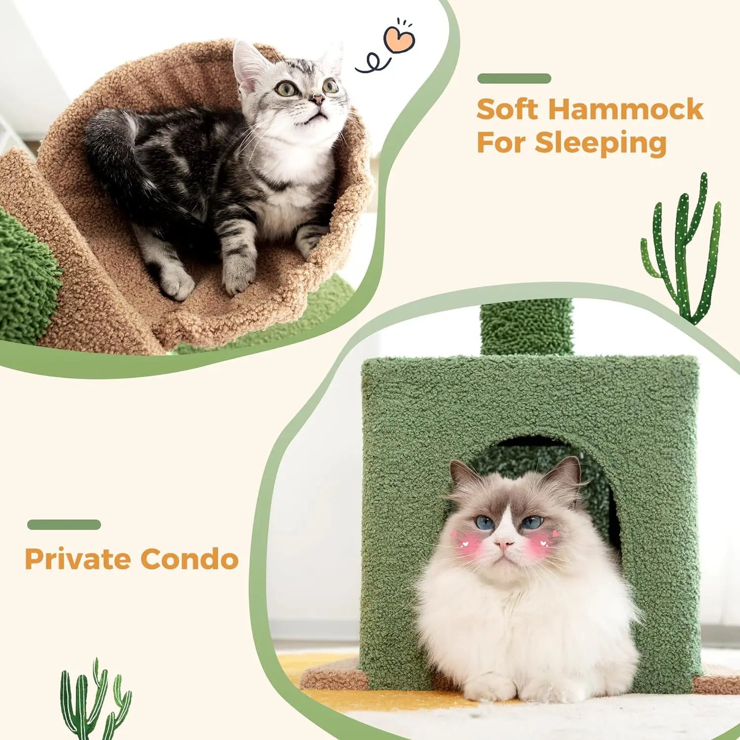 Árvore para Gatos com Altura Ajustável - Conforto e Diversão