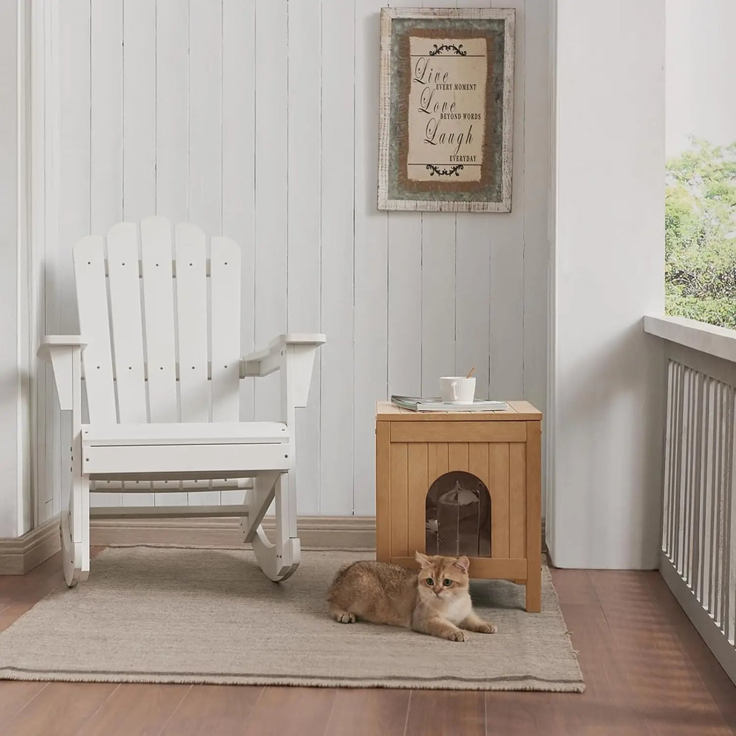 Casa Aconchegante para Gatos Externos - Isolada e Resistente às Intempéries