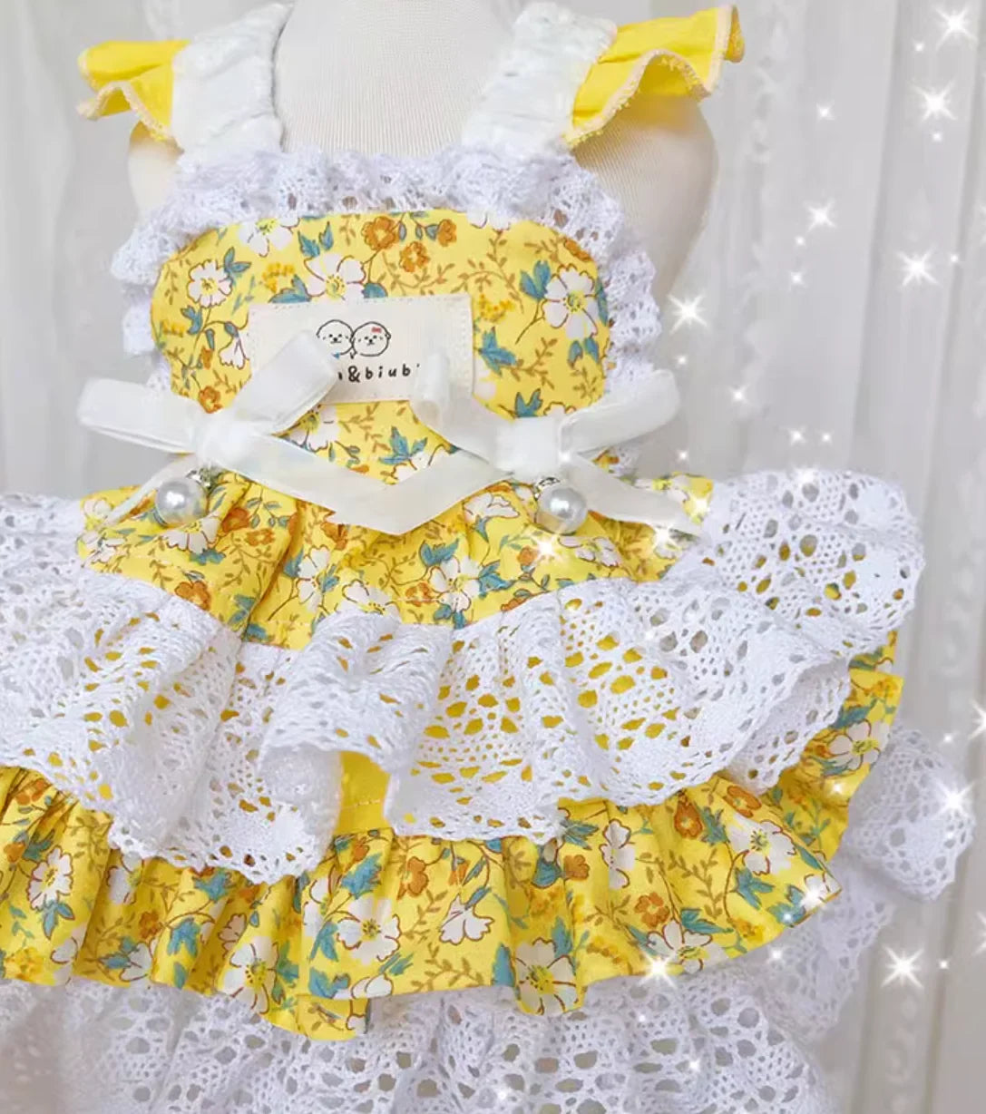 Vestido Princesa para Cães e Gatos - Roupas para Pets