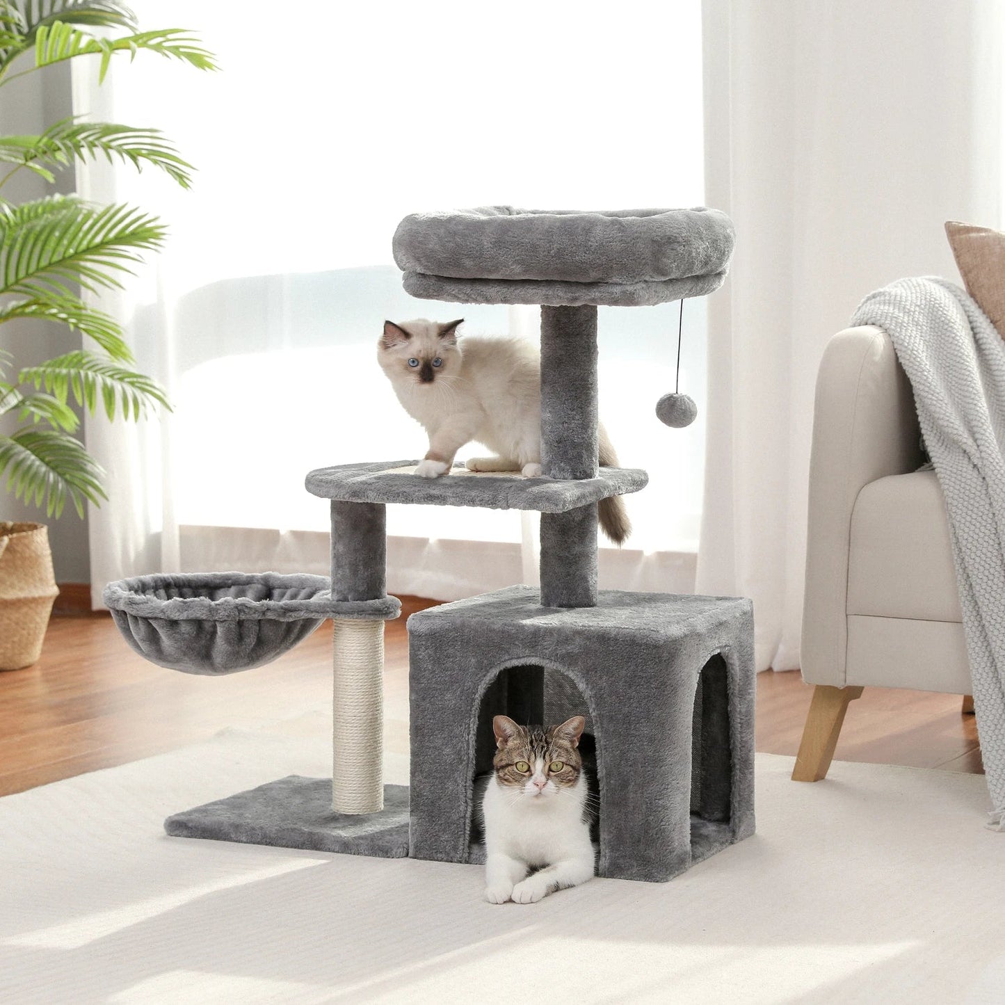 Torre para Gatos com Arranhadores