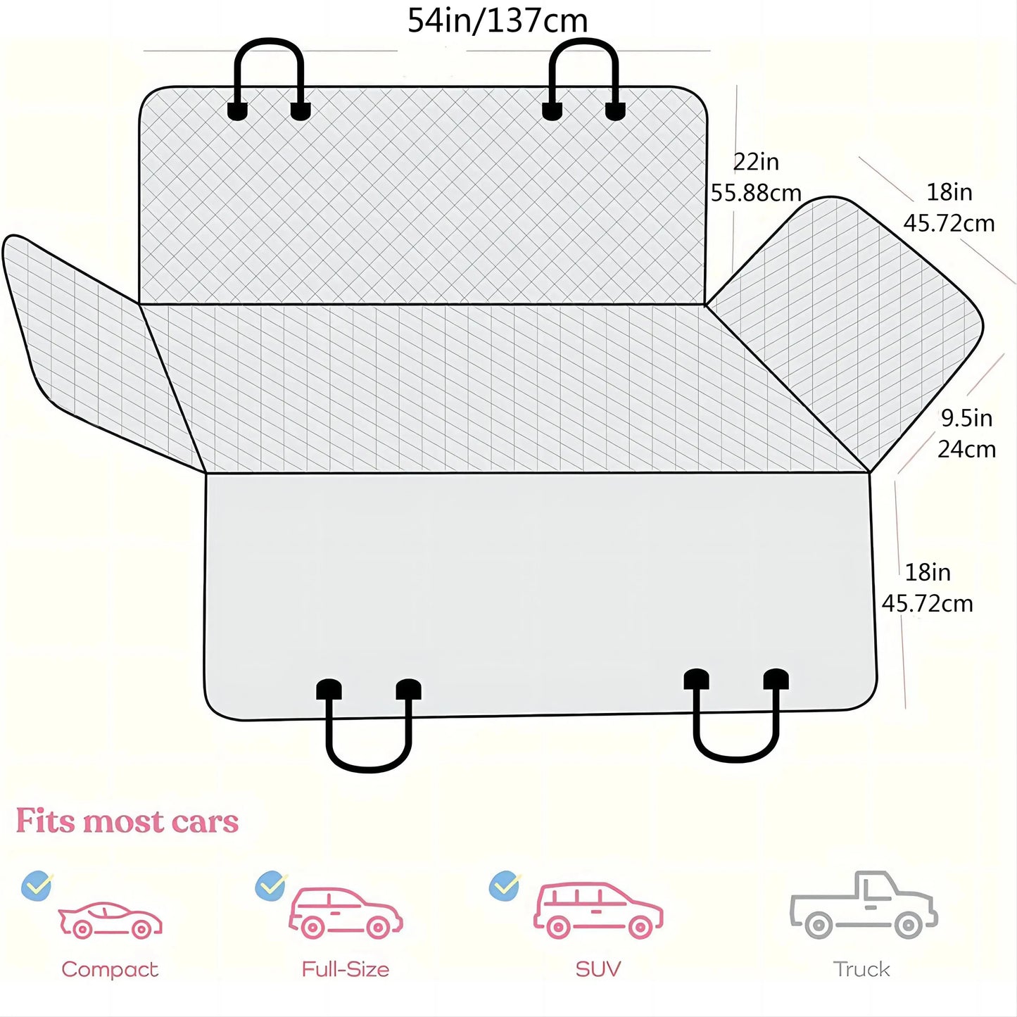 Tapete para Carro Impermeável e Lavável para Animais