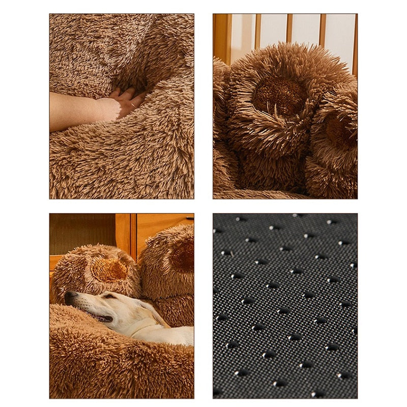 Sofá-Cama Pet em Formato de Pata - Conforto e Estilo para seu Bicho de Estimação