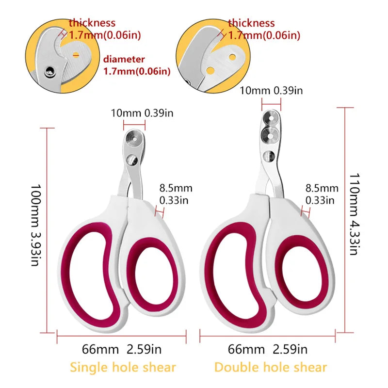 Cortador de Unhas Profissional para Pets - Tesoura de Higiene para Cães e Gatos