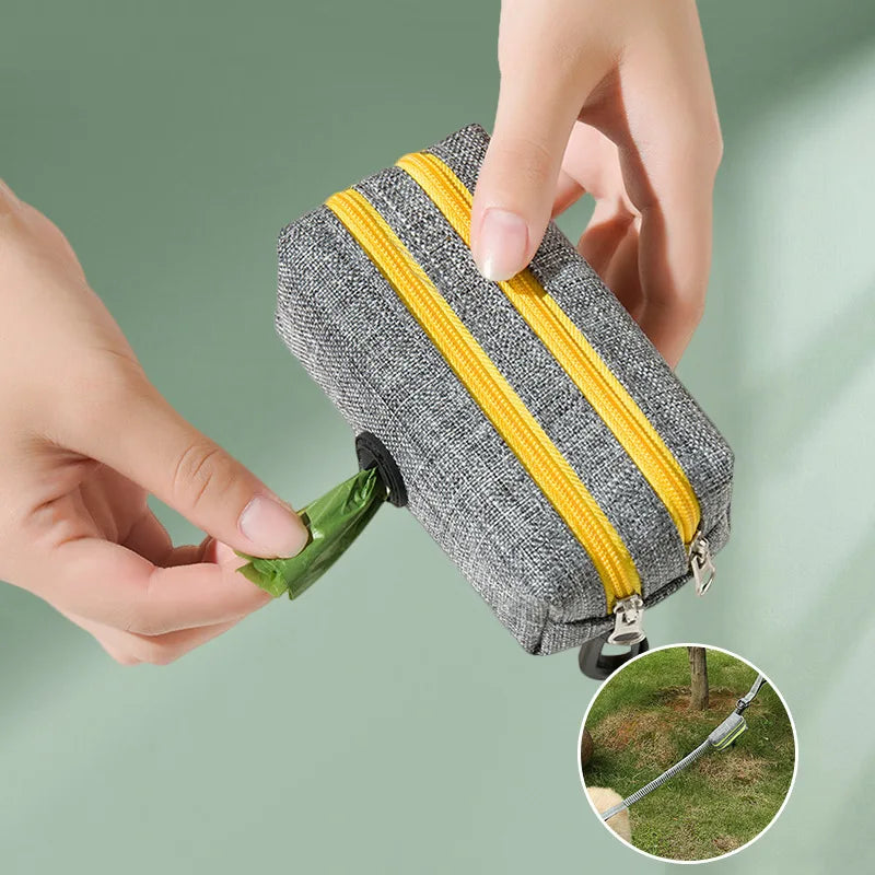 Suporte para Sacos de Cocô de Cães - Acessório Prático para Limpeza em Passeios