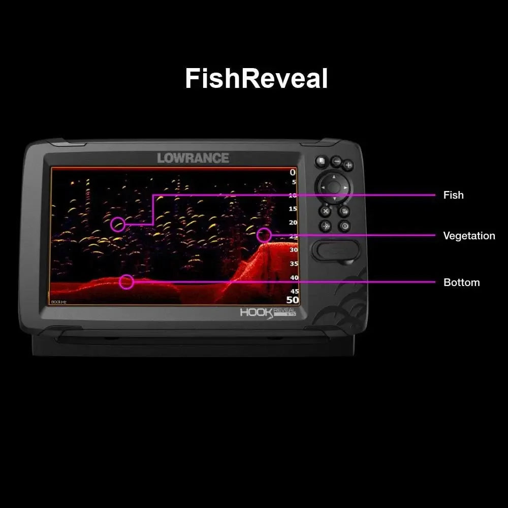 Sonar para Peixes com Transdutores - Lowrance HOOK Reveal 5, 7 e 9