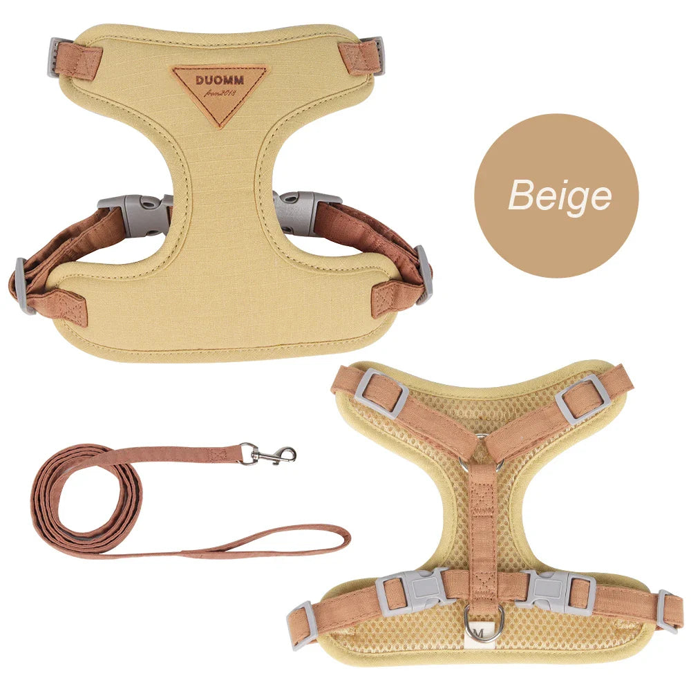 Conjunto de Peitoral e Guia Ajustável para Cachorros Pequenos - Acessórios para Pets