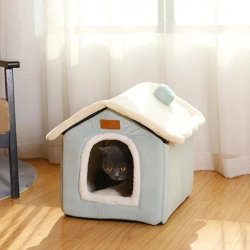 Casinha Dobrável Aquecida para Cães e Gatos - Conforto e Praticidade para Pets