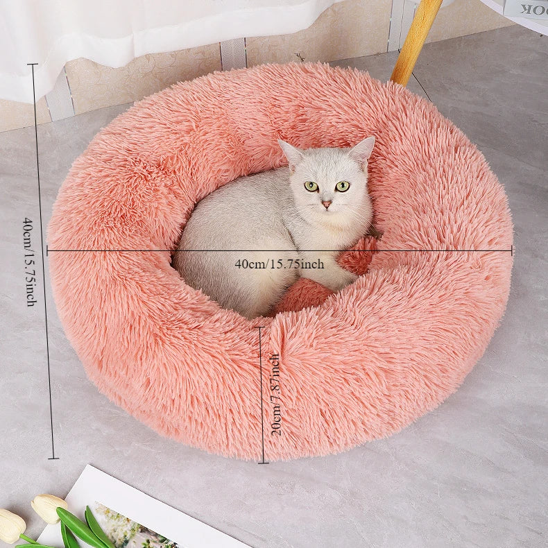 Ninho de Inverno para Gatos e Cães - Cama Pet Quente e Lavável, Design Atraente