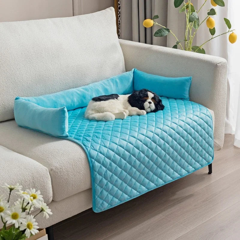 Cama Sofá para Pets em Veludo Confortável