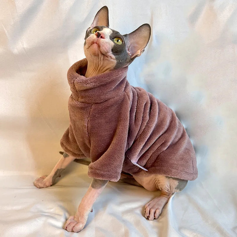 Roupas Confortáveis para Gatos Sphynx - Moletom e Casaco para Animais de Estimação