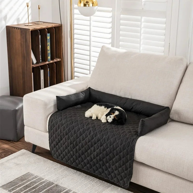 Capa Impermeável para Sofá de Cachorro com Almofada para Pescoço e Tapete para Gatos - Ideal para Viagens e Uso Interno