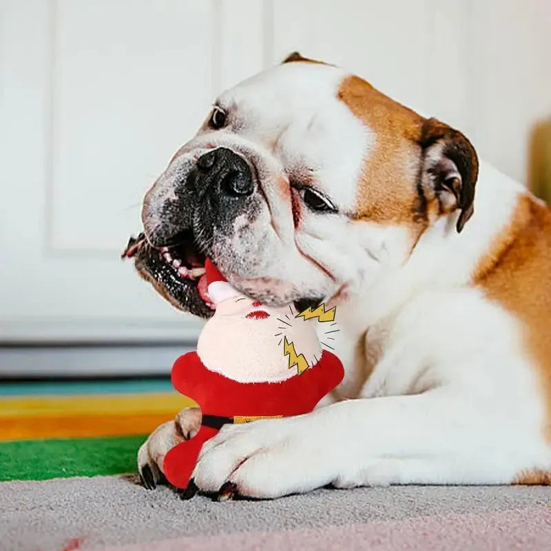 Brinquedo de Pelúcia Squeaky para Cães - Limpeza Dental e Combate ao Tédio