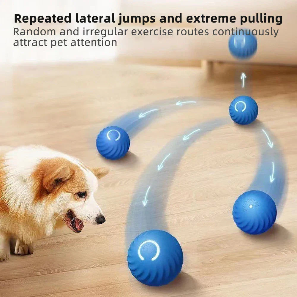 Brinquedo Interativo Automático para Pets - Bola que Se Move e Salta