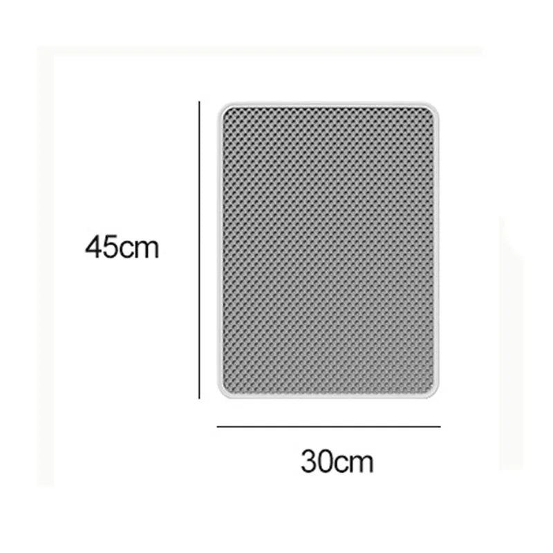 Tapete para Gato Impermeável de Dupla Camada, Antiderrapante e Fácil de Limpar