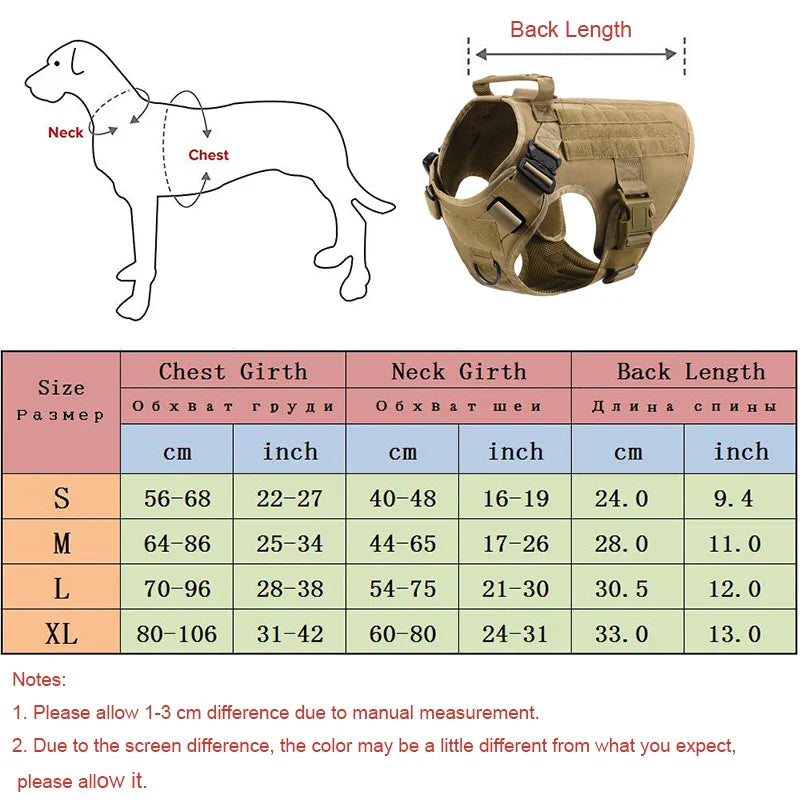 Colete Tático Militar para Cães - Conforto e Durabilidade