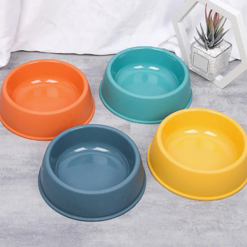 Comedouro Leve para Pets em Cores Vibrantes - Ideal para Alimentação de Cães e Gatos