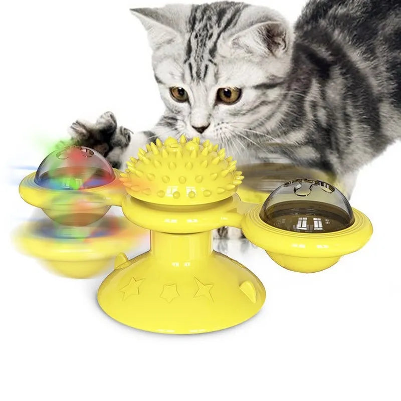 Brinquedo Interativo para Gatos em Forma de Catavento