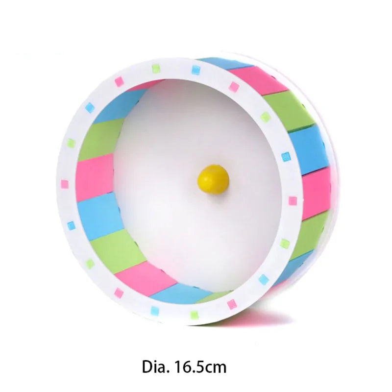 Roda de Exercício Silenciosa para Hamster - Brinquedo Ideal para Pequenos Animais de Estimação