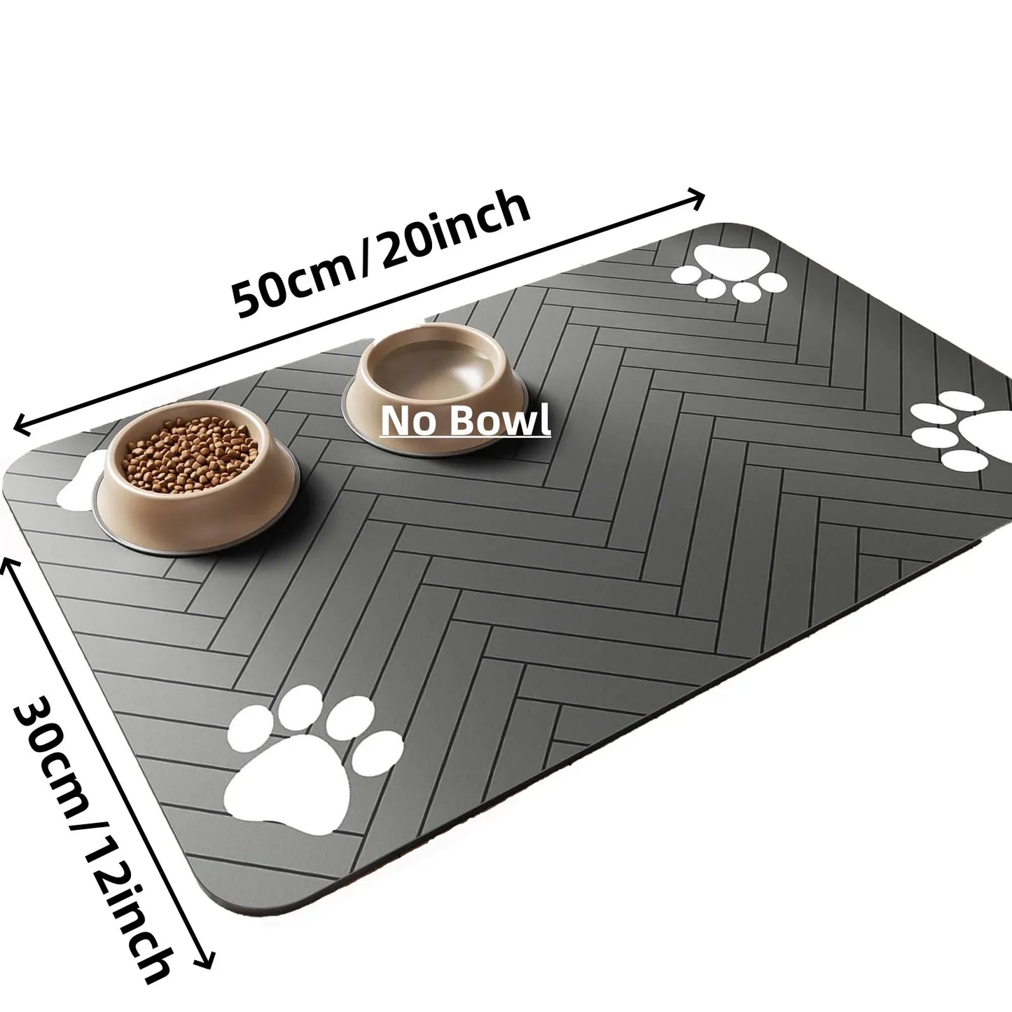 Tapete Absorvente para Alimentação de Pets - Impermeável e Antiderrapante