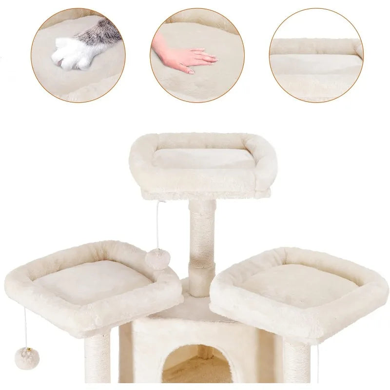 Árvore para Gatos Grande - Torre Ideal para Ambientes Internos