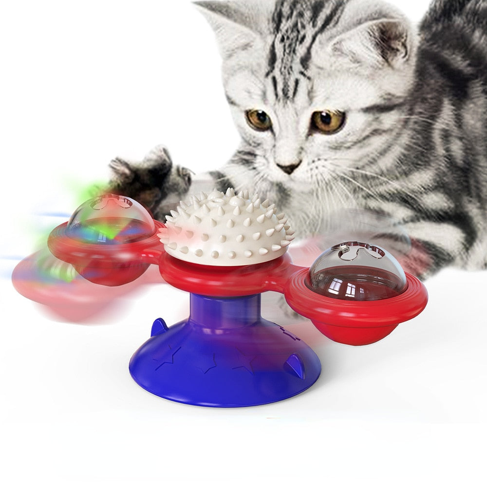 Brinquedo Interativo para Gatos em Forma de Catavento