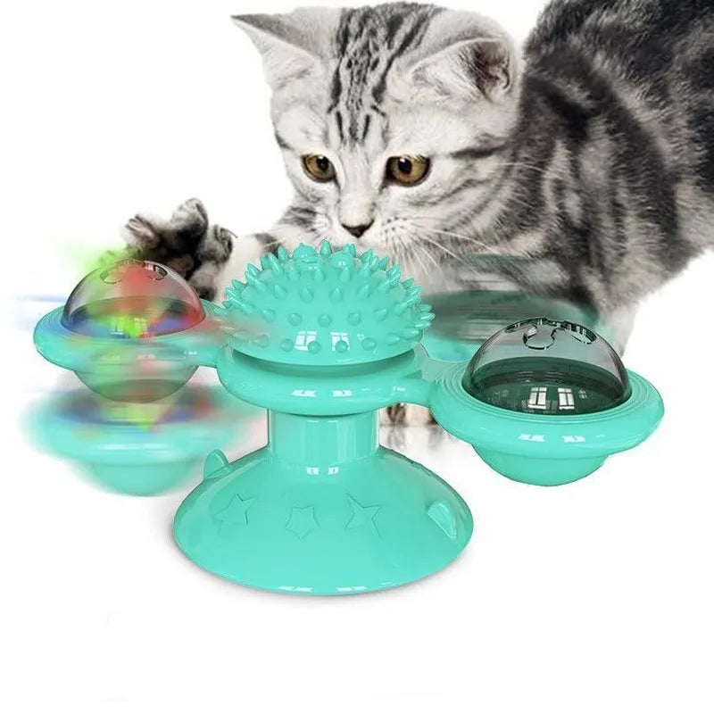 Brinquedo Interativo para Gatos em Forma de Catavento