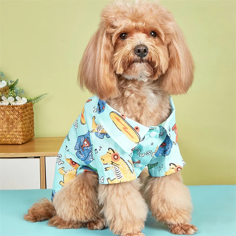 Camiseta Verano para Cães Pequenos - Roupas Estilosas e Confortáveis