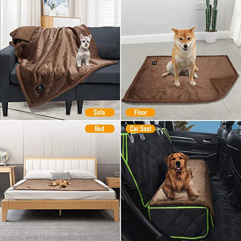 Cobertor Impermeável para Pets - Protetor Reversível para Sofá e Cama