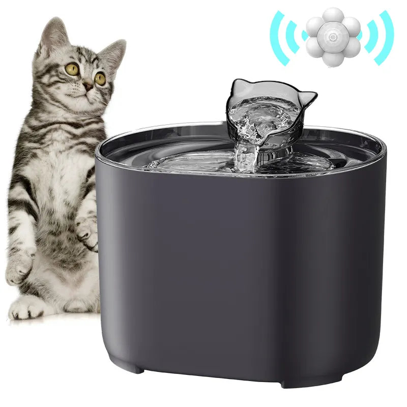 Fonte de Água para Gatos com Filtro Automático e USB Elétrico