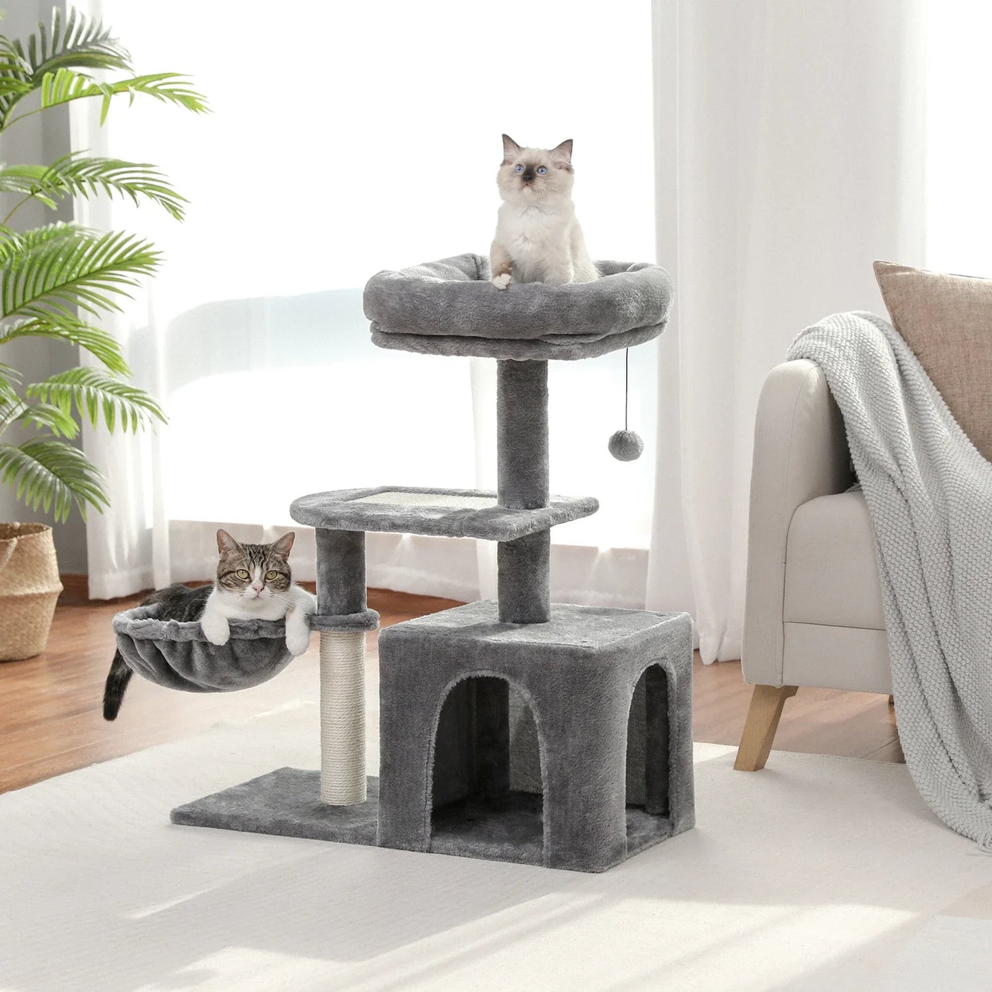 Torre para Gatos com Arranhadores