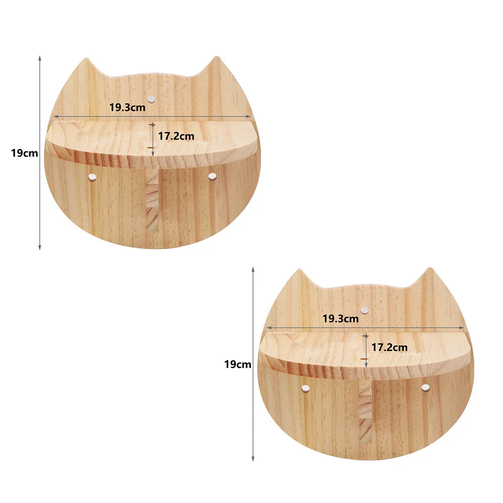 Conjunto de Prateleiras para Gatos com Escadas e Poste de Arranhar