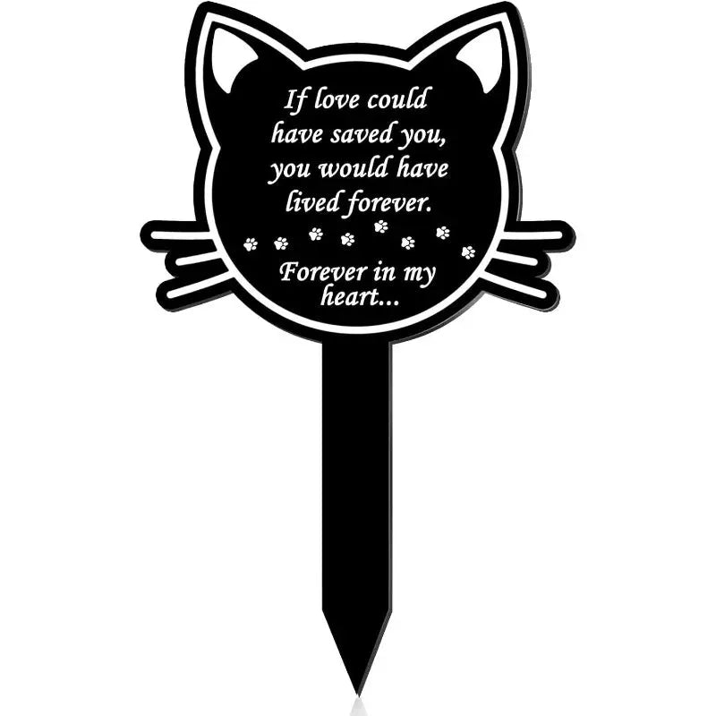 Placa de Memorial para Animais de Estimação – Sinalizador de Cemitério para Jardim