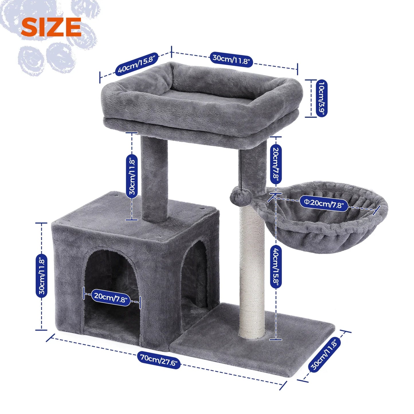 Torre para Gatos com Arranhadores