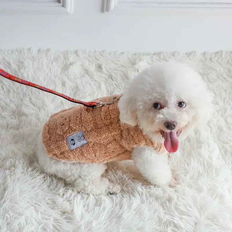 Suéter Aconchegante de Pelúcia para Cães Pequenos - Roupas Quentes para Filhotes