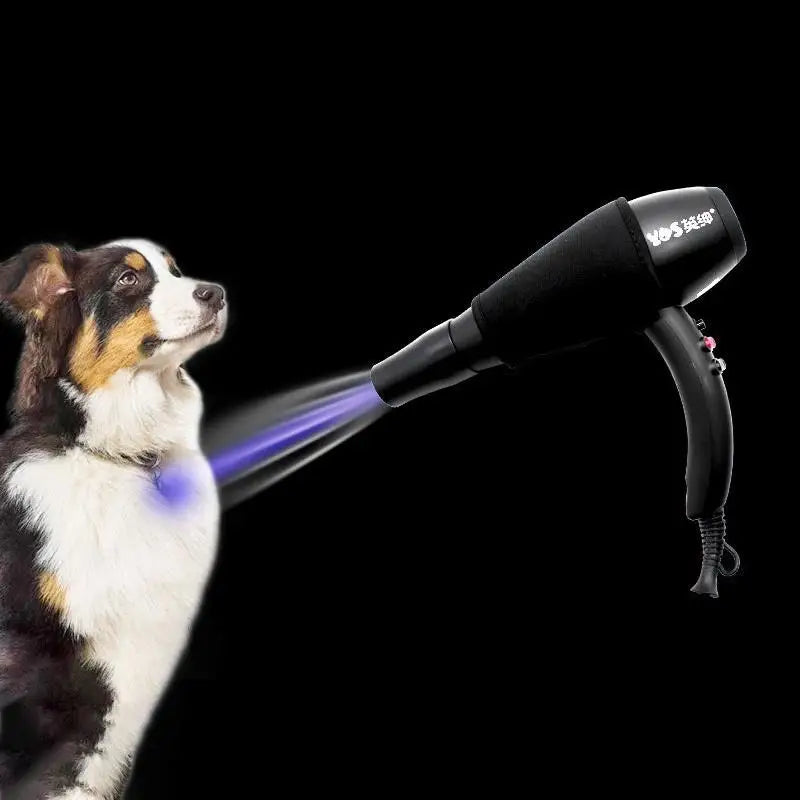 Secador de Pelo para Pets com Luz Azul e Controle de Fluxo de Ar